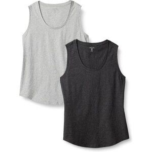 Women's Cotton Tank Top Large Sleeveless Scoop Neck Casual Everyday